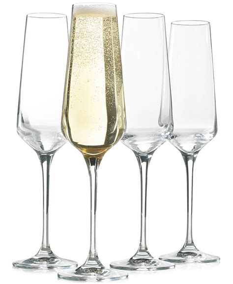 Hotel Collection Set Of 4 Flute Glasses Created For Macy S Macy S