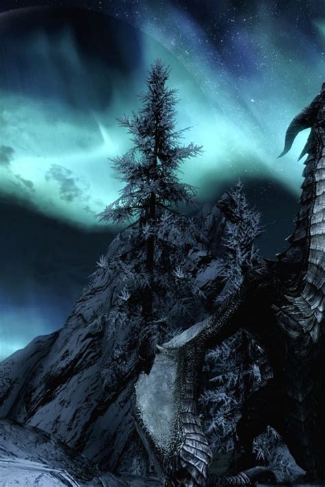 Free Download Skyrim Wallpaper 02 Wallpapers As Iphone Wallpaper Gallery [640x960] For Your