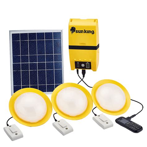 Buy Sun King Home 120 42 Watts Led Solar Lamp 600 Lumens Polycrystalline Solar Panel Sk 407