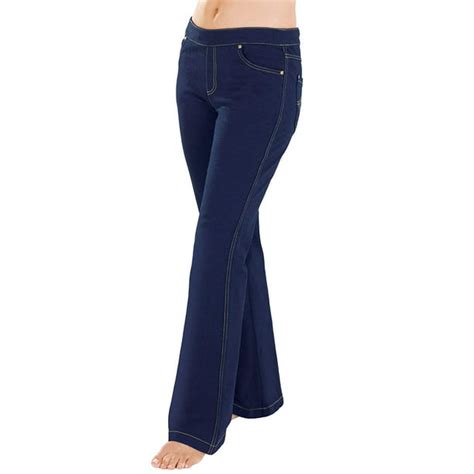 Womens Plus Fleece Lined Stretch Bootcut Jeans 1x