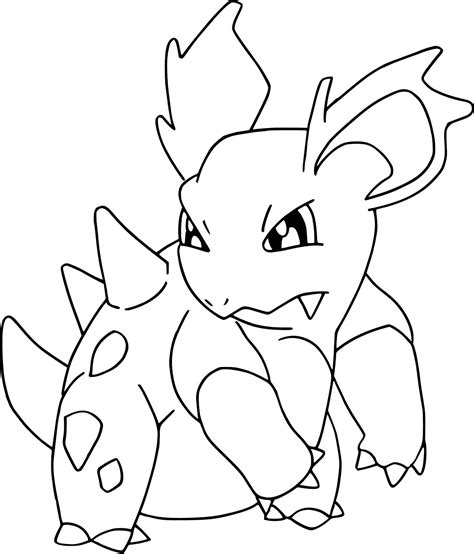 Nidorina Pokemon Coloring Pages For Kids Pokemon Coloring Pages