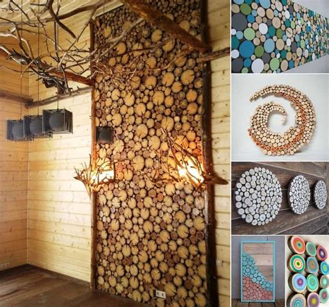 A Rustic Wall Art Idea Is This One Which You Can Create By Chopping
