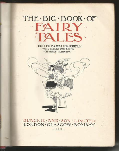 The Big Book Of Fairy Tales By Walter Jerrold Ed Very Good Red Cloth