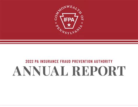 Annual Report — Pa Insurance Fraud Prevention Authority