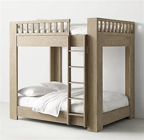 chesterfield upholstered full  full grey bunk bed