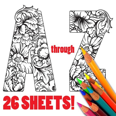 24 Alphabet Coloring Sheets Free Coloring Pages