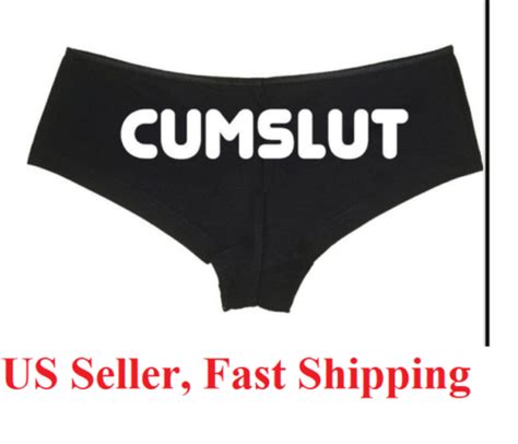 Women Sexy Kinky Cum Slut” Underwear G String Briefs Thongs Knickers Lingerie Ebay