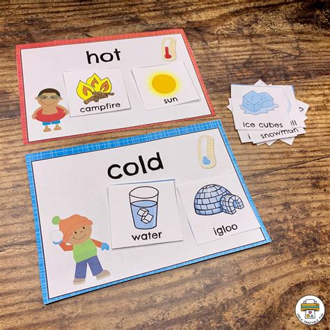 Hot And Cold Sorting Preschool