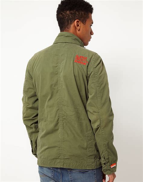 Superdry Core Military Jacket In Green For Men Lyst