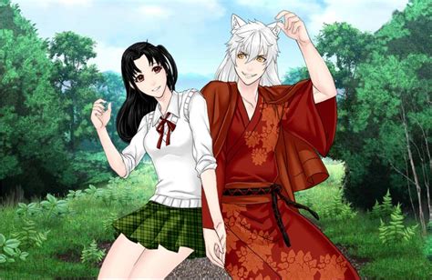 Inuyasha And Kagome In Anime Style From Rinmaru Dress Up Game Anime