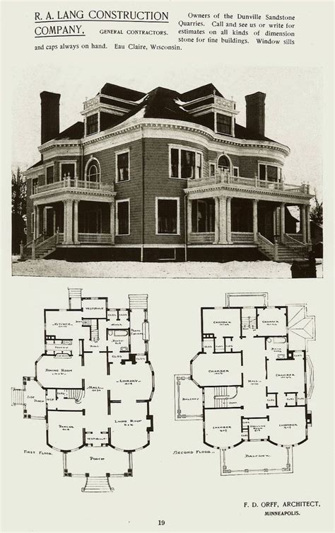 Victorian House Blueprints Small Modern Apartment