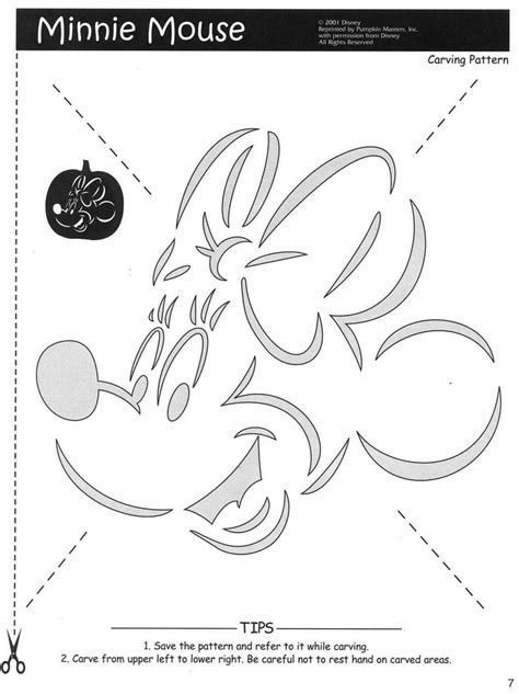 Printable Mickey Mouse Pumpkin Stencil