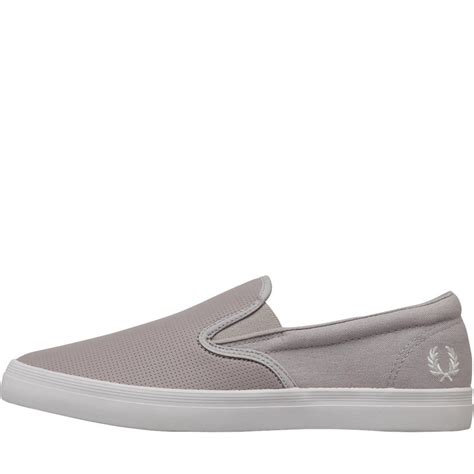 Buy Fred Perry Mens Underspin Slip On Checkerboard Leather And Canvas