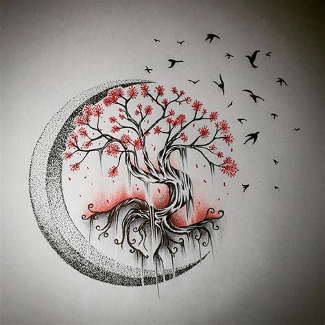 Tree Tattoo Moon Tree Of Life Your Number One Source For Daily Tattoo