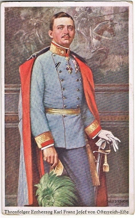 Charles I Of Austria Heir To The Throne Vintage Postcard From