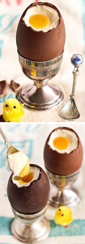 My favorite desserts are cheesecakes, cupcakes and a good soft sugar cookie. Cheesecake Filled Chocolate Easter Eggs | Easter dessert ...