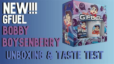 New Bobby Boysenberry Gfuel Unboxing And Taste Test Youtube