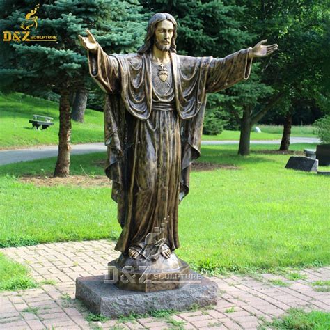 Memorial Park Life Size Lost Wax Casting Bronze Outdoor Jesus Statue