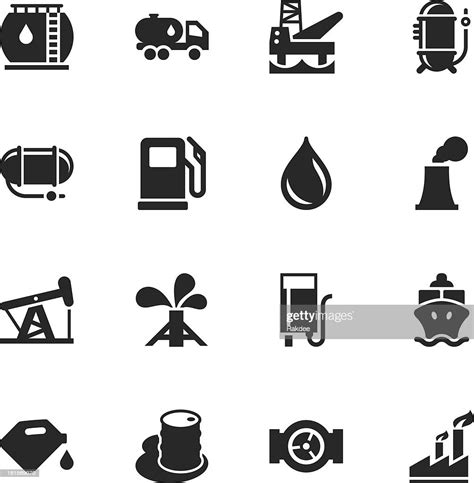 Fuel Industry Silhouette Icons High Res Vector Graphic Getty Images