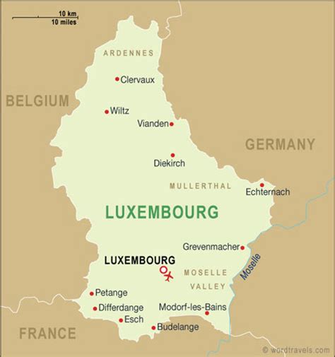Luxembourg Carte