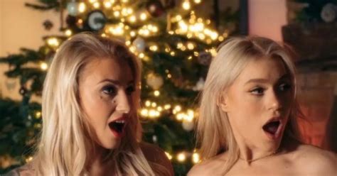 Ebanie Bridges Strips With Elle Brooke Under Christmas Tree For Onlyfans Collab Daily Star