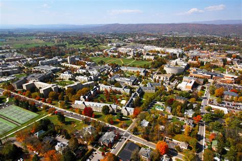 Aerial Photography Of Virginia Tech Campus Southeast Part Of Campus