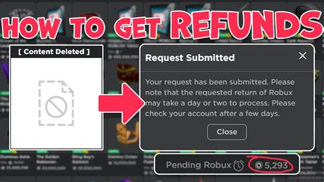 Roblox How To Get A Robux Refund Youtube