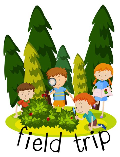 Flashcard Para Excursión Con Niños Aprendiendo En El Jardín 301757