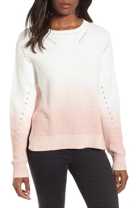 Caslon Shaker Stitch Cotton Sweater Nordstrom Cotton Sweater