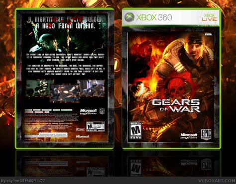 Gears Of War Xbox 360 Box Art Cover By Skylinegtr