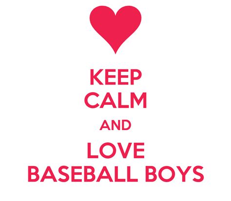Keep Calm And Love Baseball Boys Poster Kymberly Keep