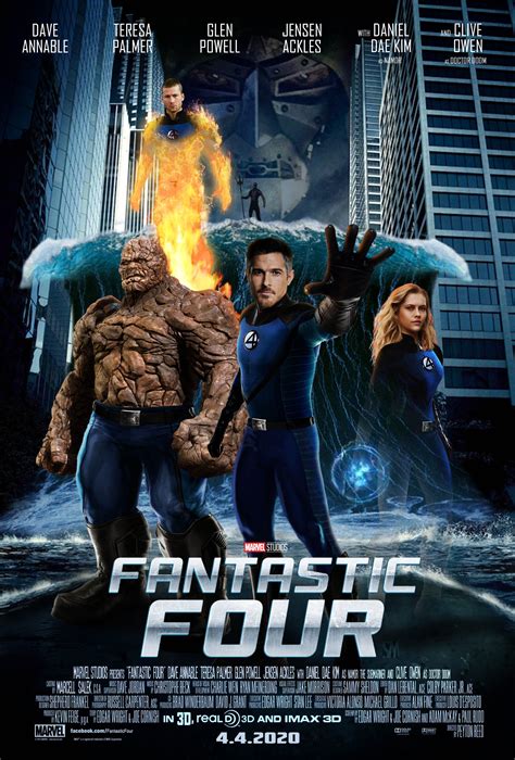 Marvels Fantastic Four Movie Poster 2 Marvel Avengers Movies