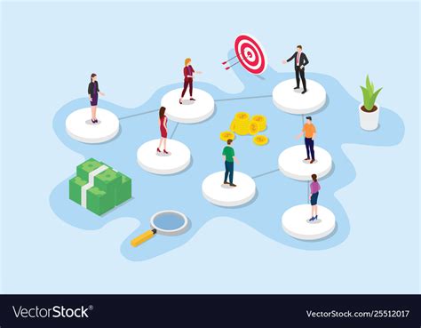 Company Or Organization Structure Concept Vector Image