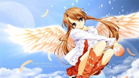 Anime Angel Girl Wallpaper Laptop 1366 768 Anime Girl