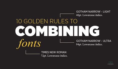 Typography Principles 10 Golden Rules To Combining Fonts Picking The