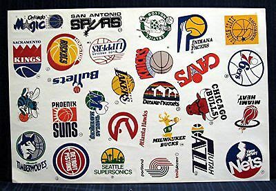 Lebron james, los angeles lakers. 1980's NBA Basketball Team Logos Complete Sticker Sheet | eBay