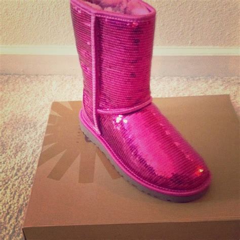 30 Off Ugg Boots Hot Pink Sequin Uggs Reserved From Hallies