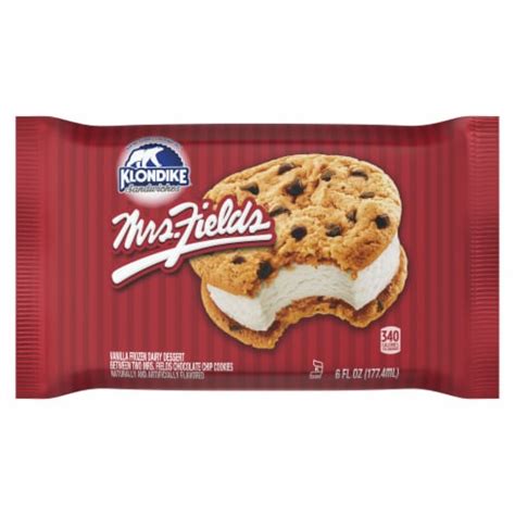 Klondike Mrs Fields Ice Cream Cookie Sandwich Ct Fl Oz