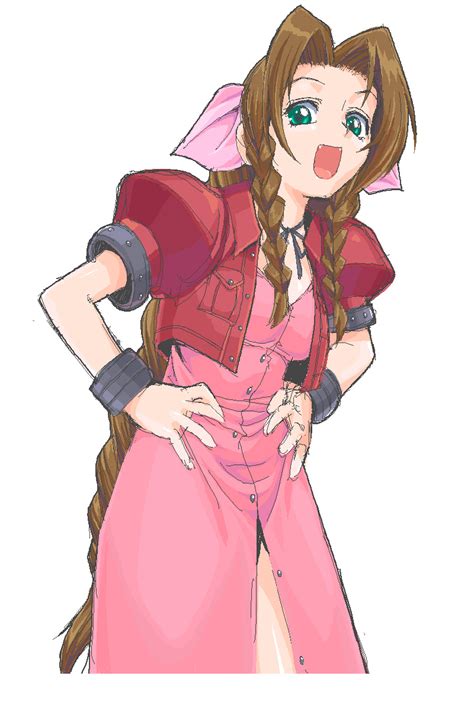 Aerith Gainsborough Final Fantasy And More Drawn By Shichimenchou