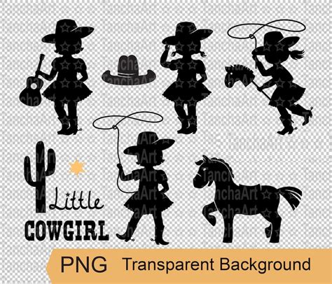 Cowgirl SVG Little Cowgirl Silhouette for Child Holiday Baby - Etsy