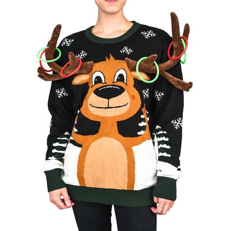 reindeer ring toss 3d ugly christmas sweater roserivierausa shop