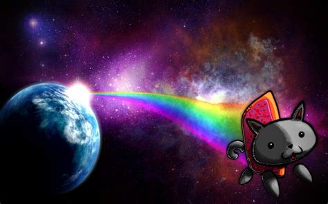 Nyan Cat Space Background