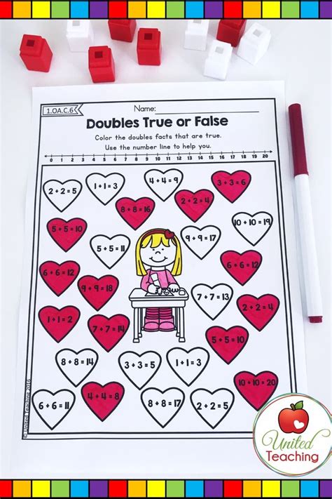 Engaging 1st Grade Math Activities For Valentines Day