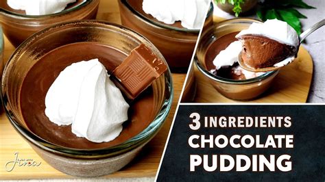 Chocolate Pudding 3 Ingredients Chocolate Pudding 10 Minutes Chocolate Pudding Easy