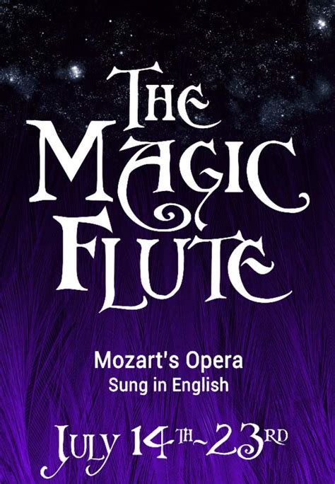 Mozarts The Magic Flute Tallahassee Arts Guide