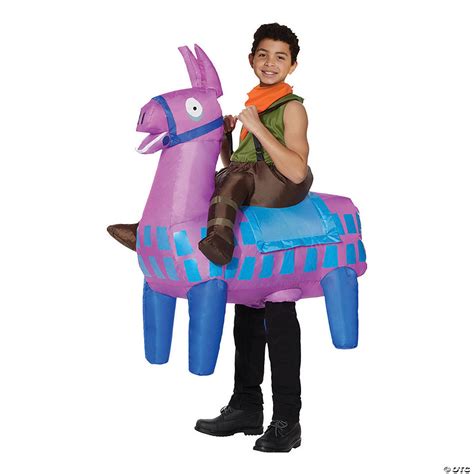 Isn't blending into your surroundings like.a part of the game's strategy??? Kid's Inflatable Fortnite Giddy-Up Costume | Oriental Trading