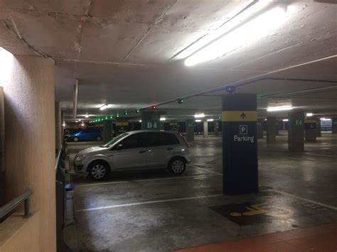 Parking garage in Cape Town, South Africa has motion sensing lights to