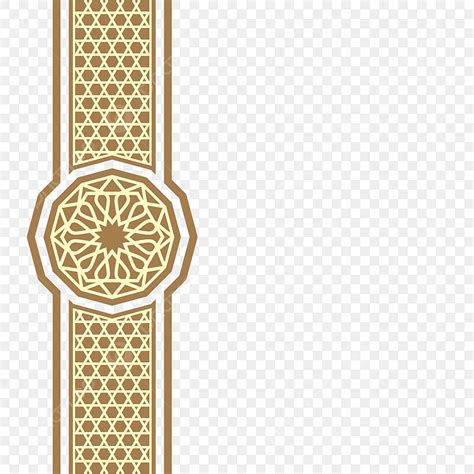 Islamic Patterns Border Vector