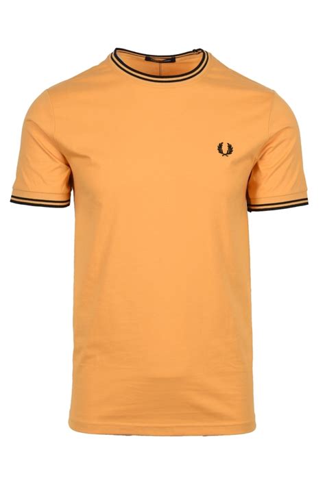 Fred Perry Twin Tipped T Shirt Golden Hour M1588