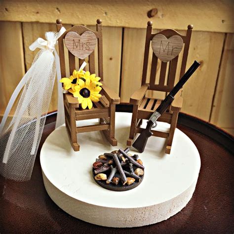 Rustic Wedding Cake Toppers Wedding Cake Topper Cabin Etsy